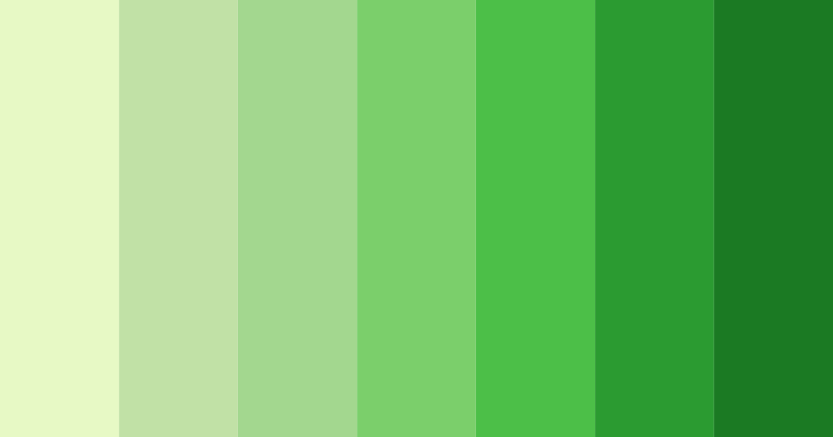 Download green garden color palette PNG image (landscape)