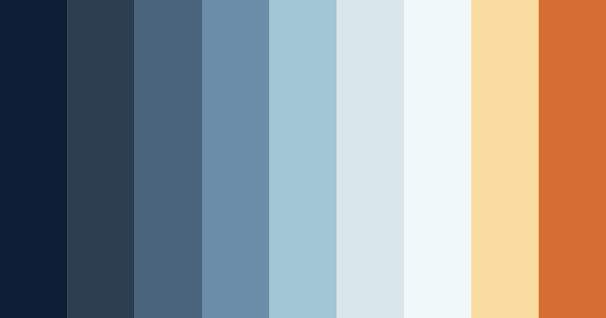 Download blue horizon color palette PNG image (landscape)