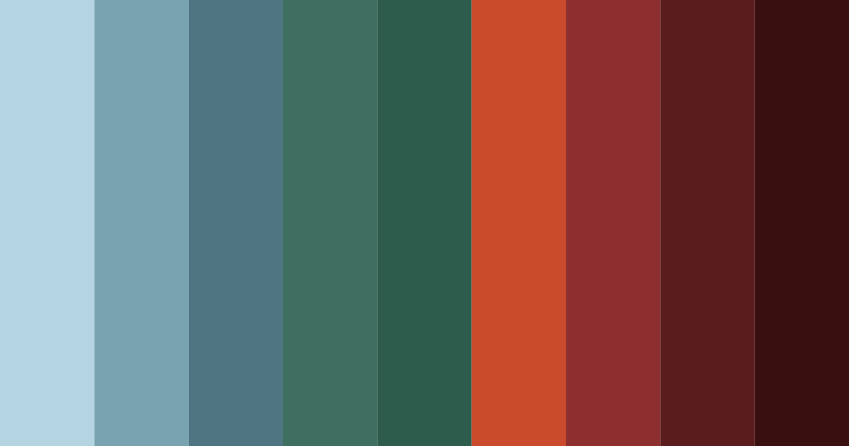 Download dark green red blue color palette PNG image (landscape)
