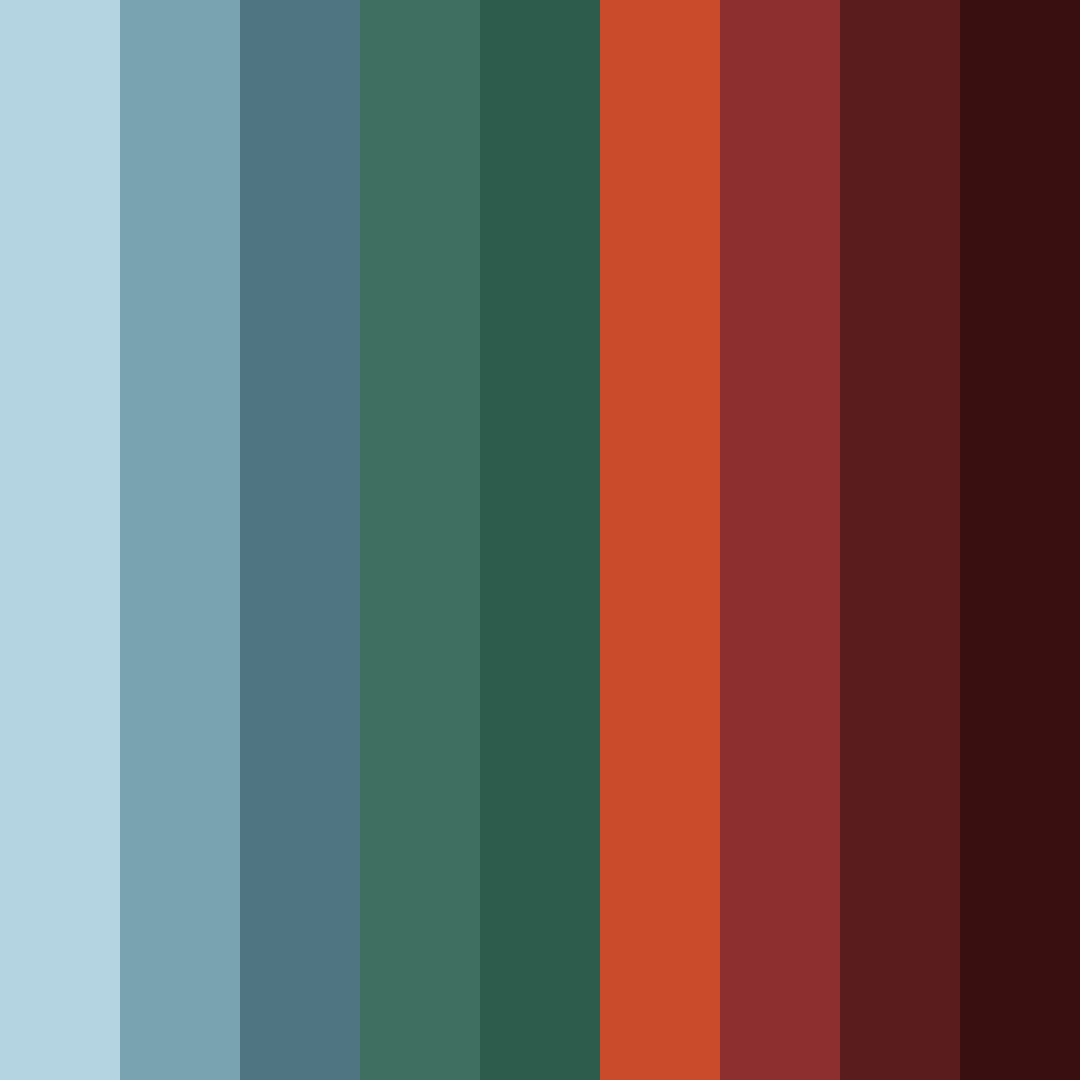 Download dark green red blue color palette PNG image (square)