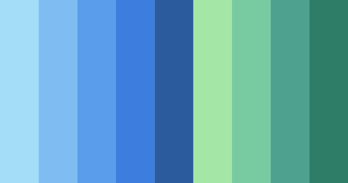 Download blue green red color palette PNG image (landscape)