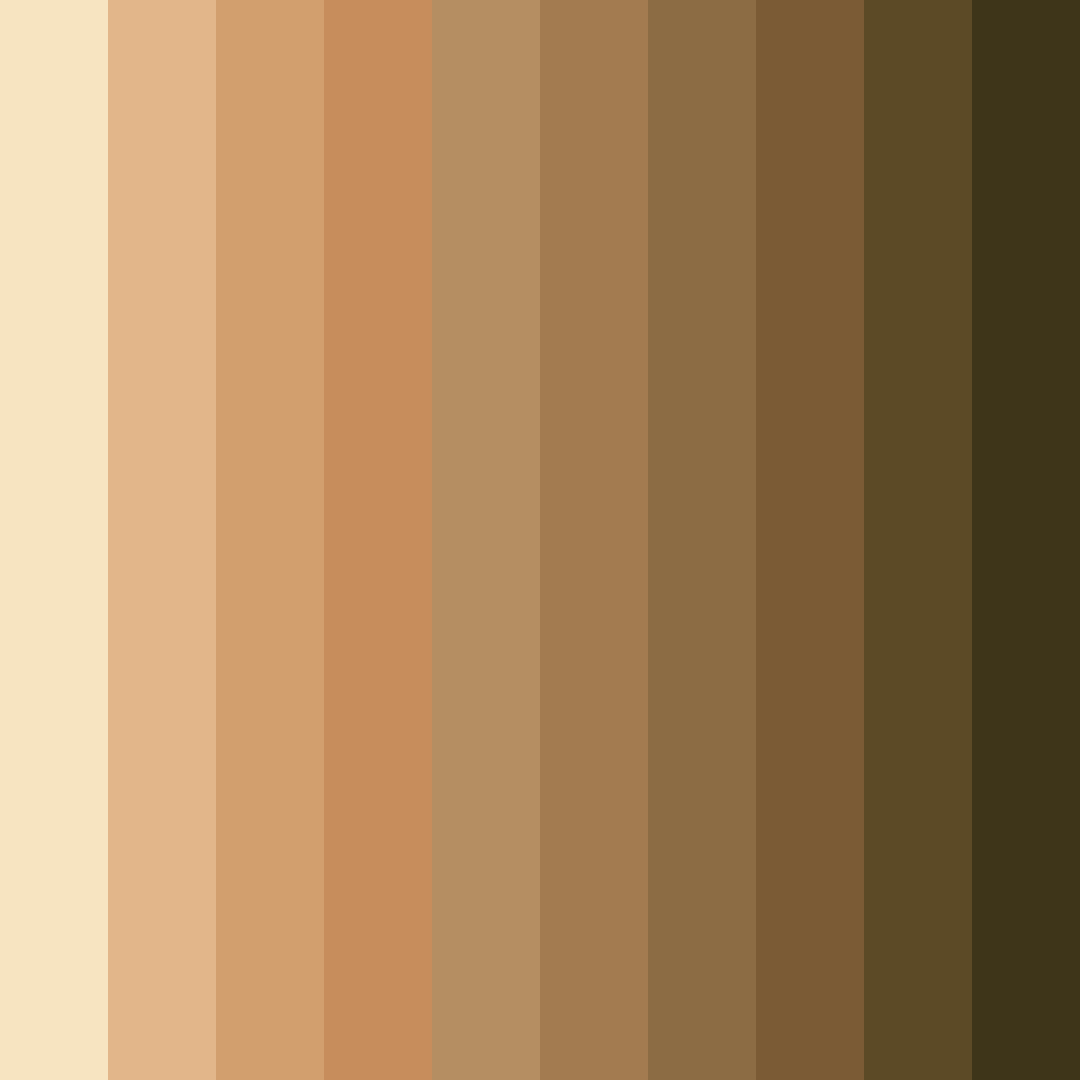 Download tan tints color palette PNG image (square)
