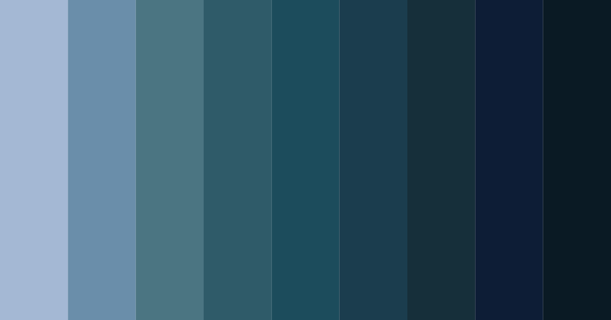 Download dark blue color palette PNG image (landscape)