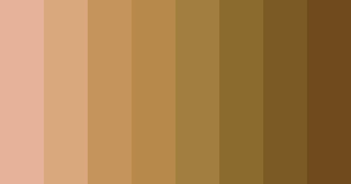 Download brown tones color palette PNG image (landscape)
