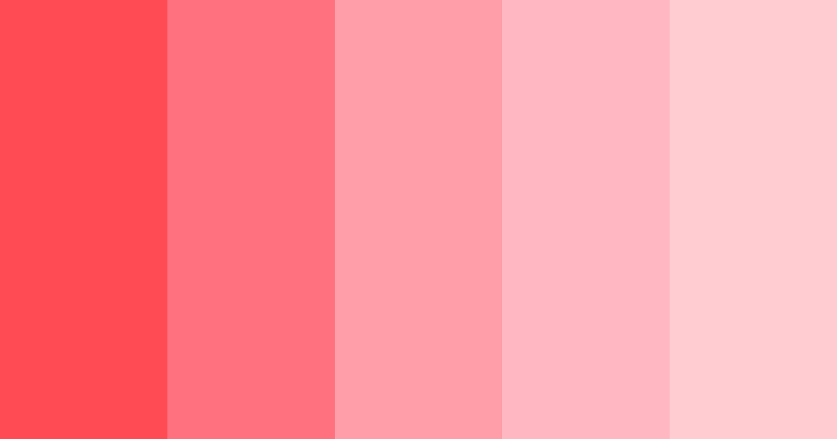Download blushing blossoms color palette PNG image (landscape)