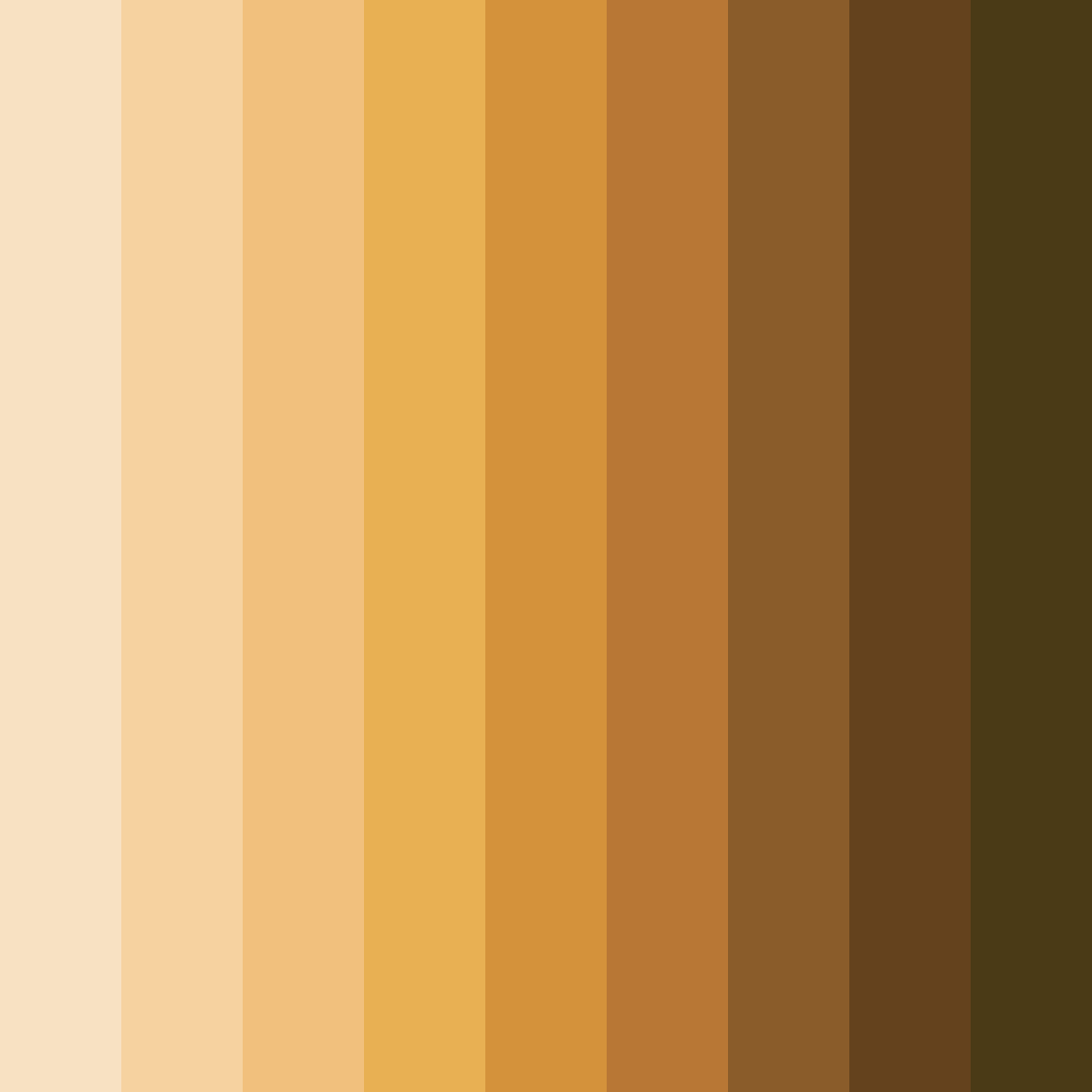 Download brown sugar cookie color palette PNG image (square)
