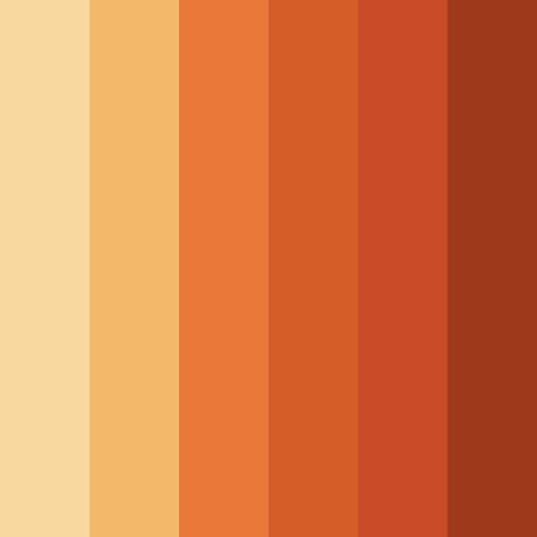 Download spicy orange color palette PNG image (square)
