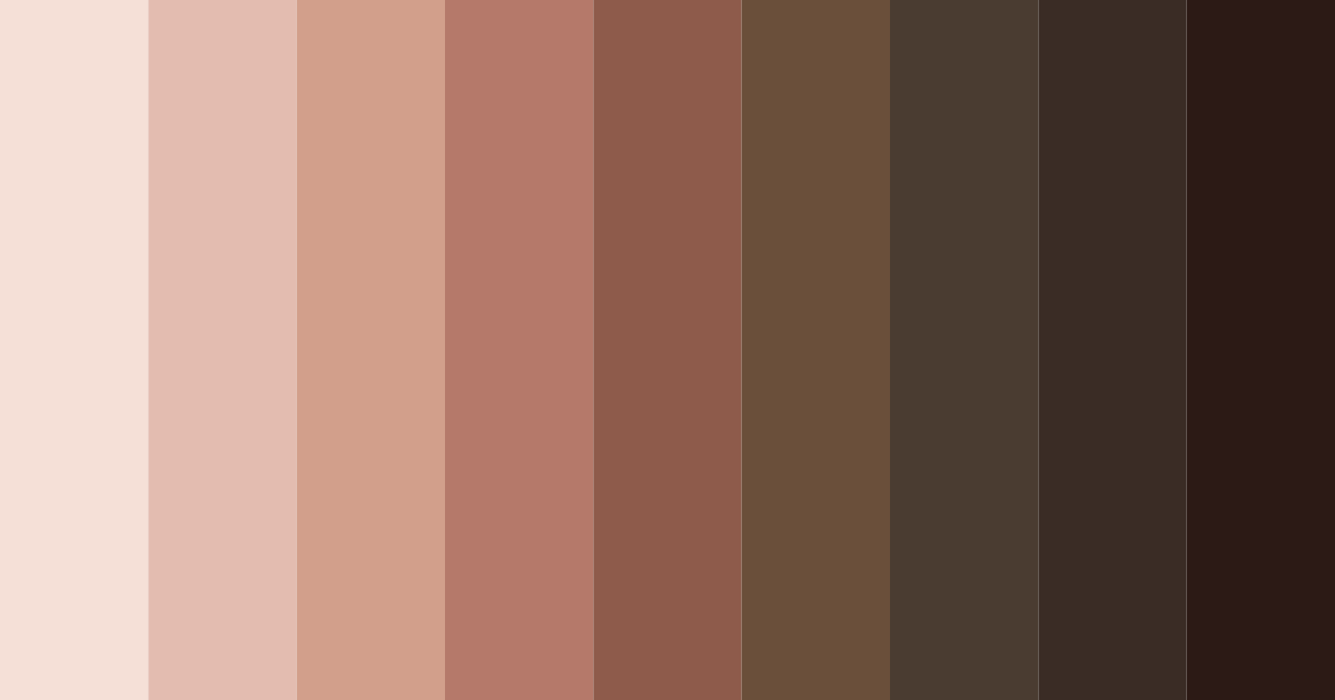 Download brown cookie color palette PNG image (landscape)