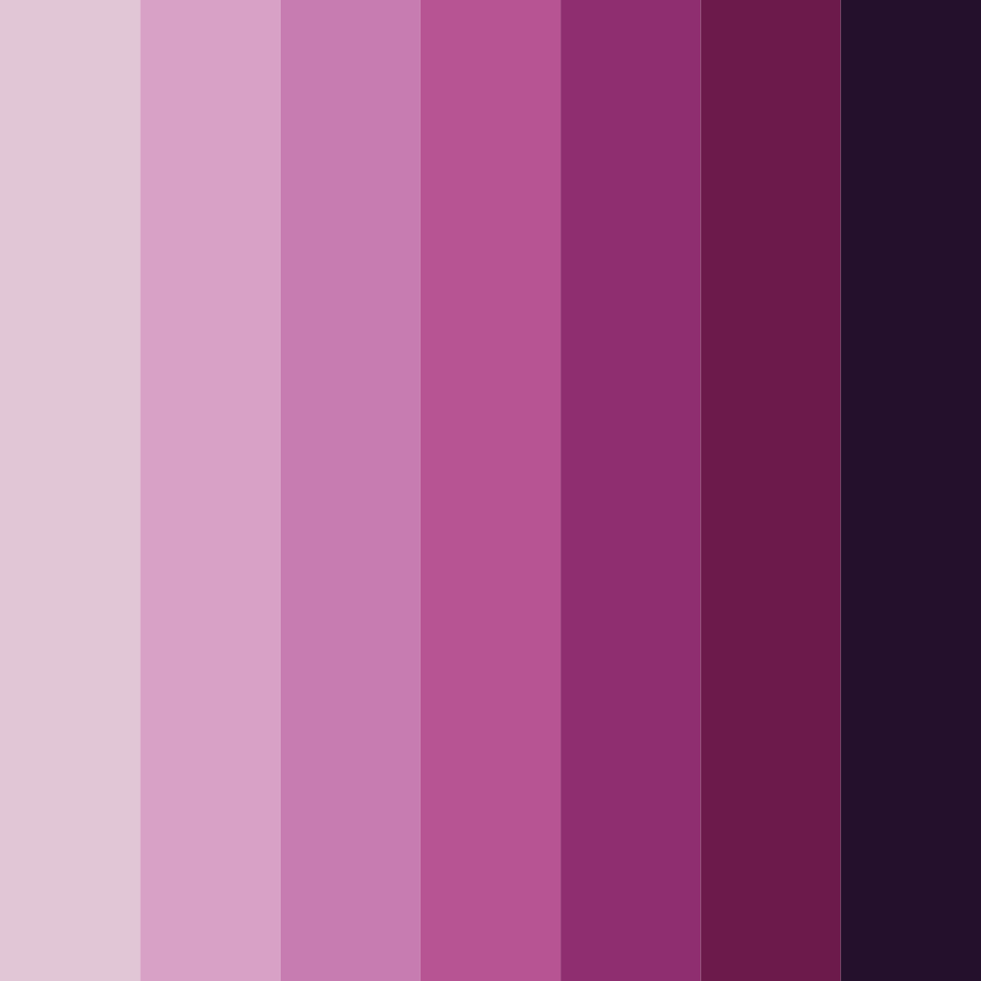 Download shades of purple color palette PNG image (square)