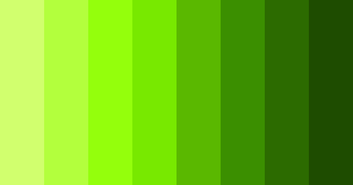 Download bright green color palette PNG image (landscape)