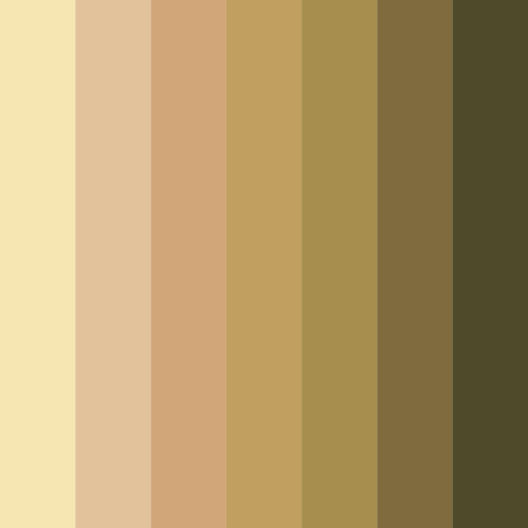 Download sandy dunes color palette PNG image (square)