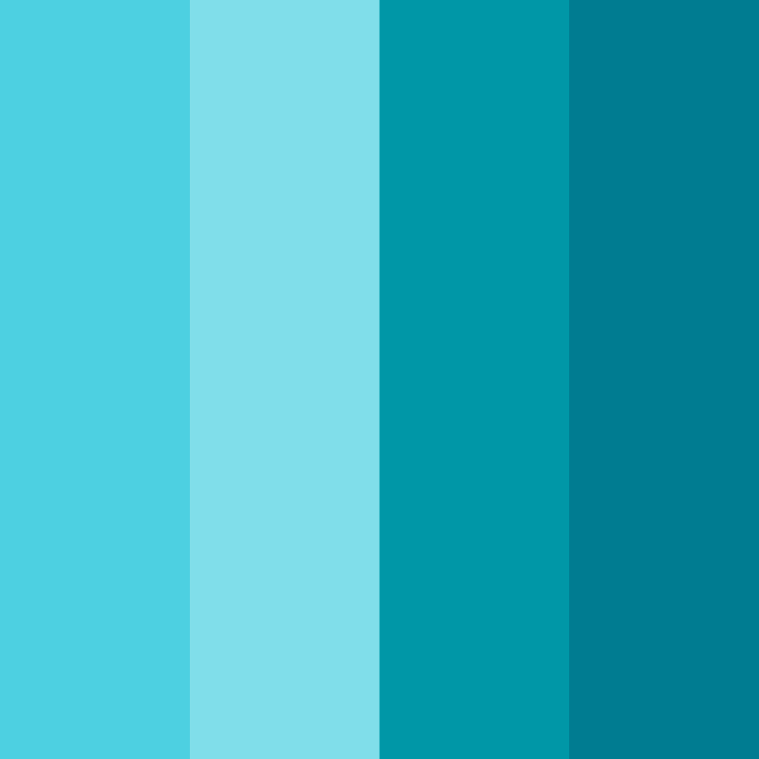 Download tropical aqua serenade color palette PNG image (square)