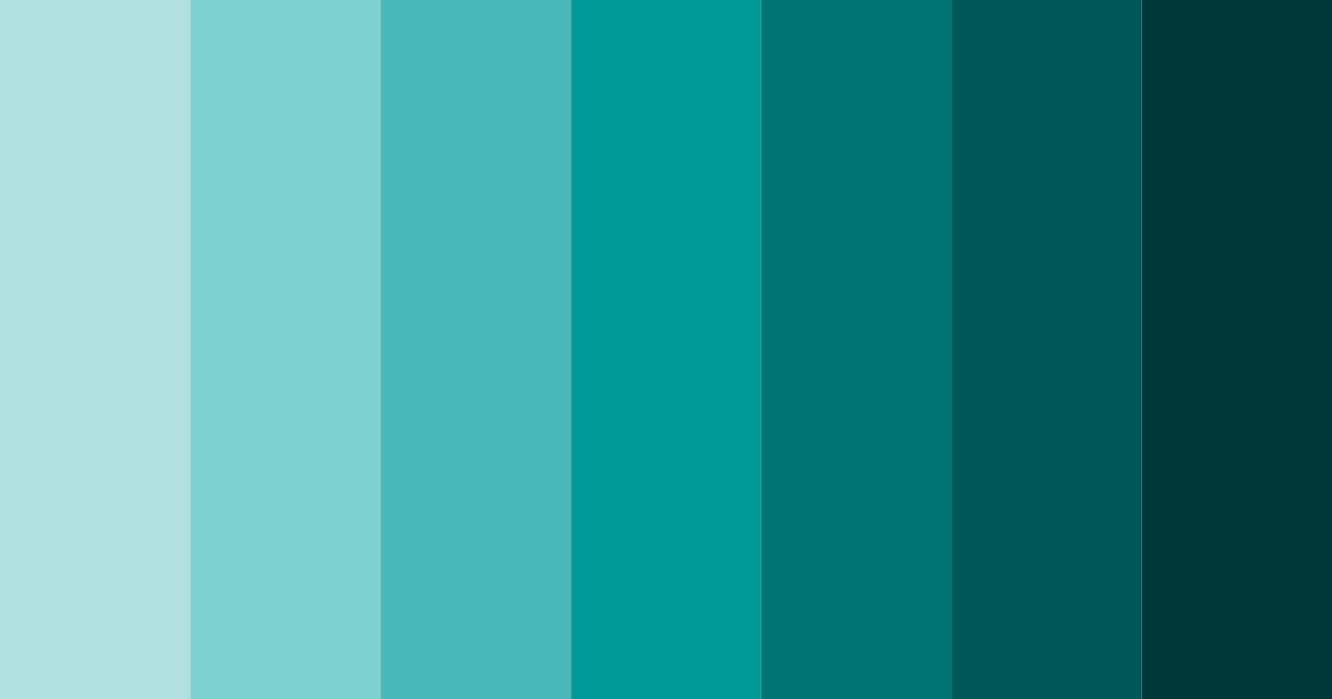 Download deep aqua serenity color palette PNG image (landscape)