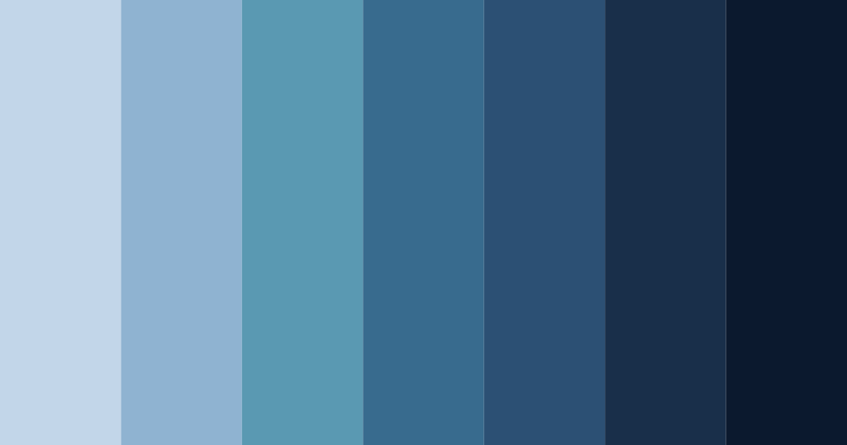 Download midnight ocean color palette PNG image (landscape)