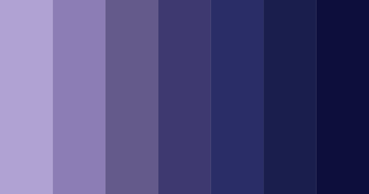 Download midnight indigo dreams color palette PNG image (landscape)