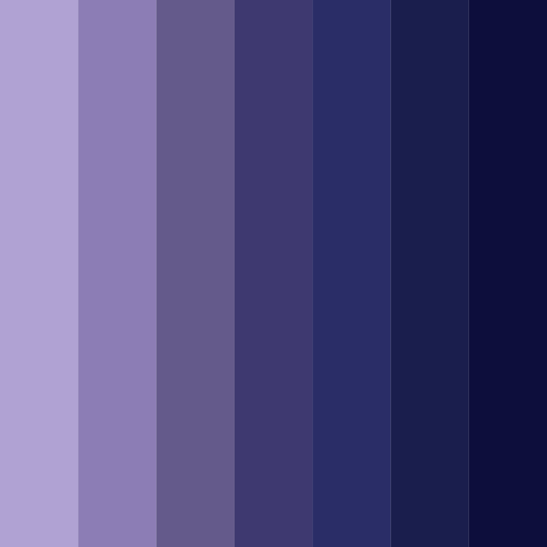 Download midnight indigo dreams color palette PNG image (square)