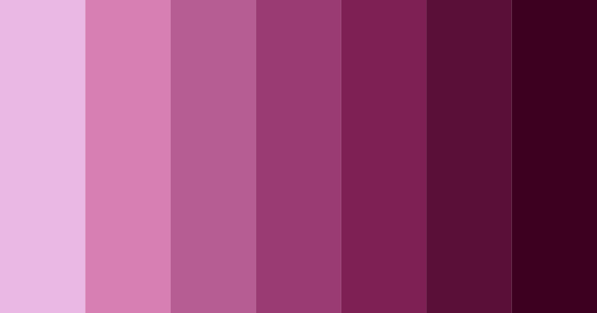 Download dark magenta shades color palette PNG image (landscape)