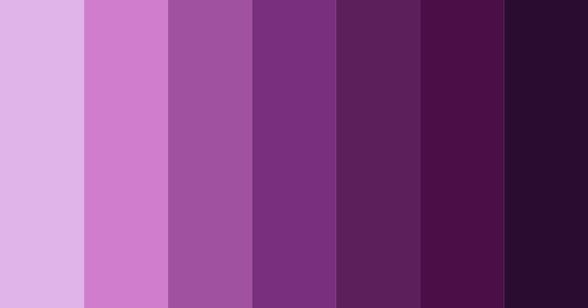 Download midnight amethyst dream color palette PNG image (landscape)