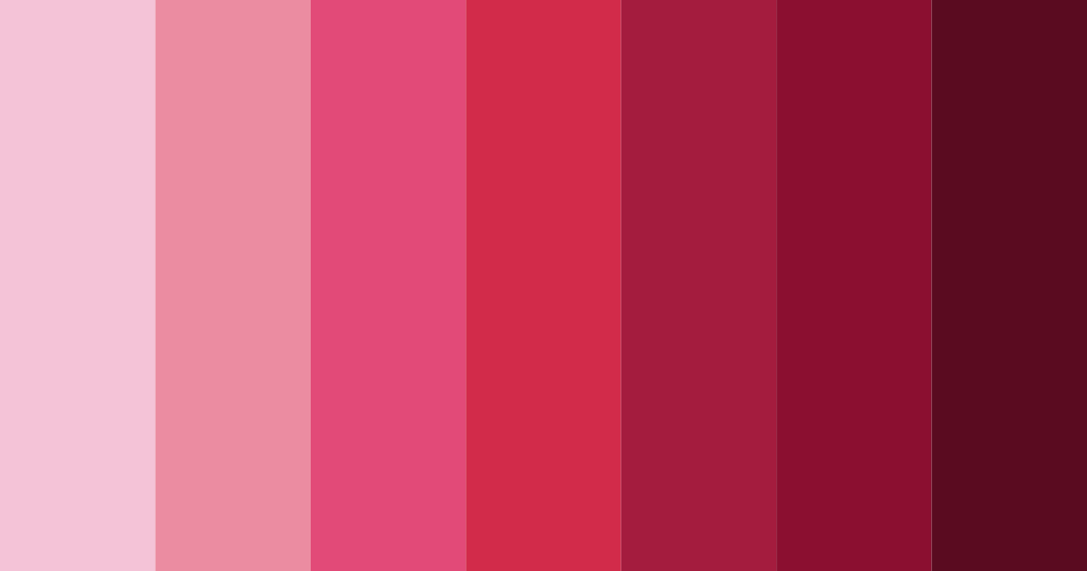 Download dark pink elegance color palette PNG image (landscape)