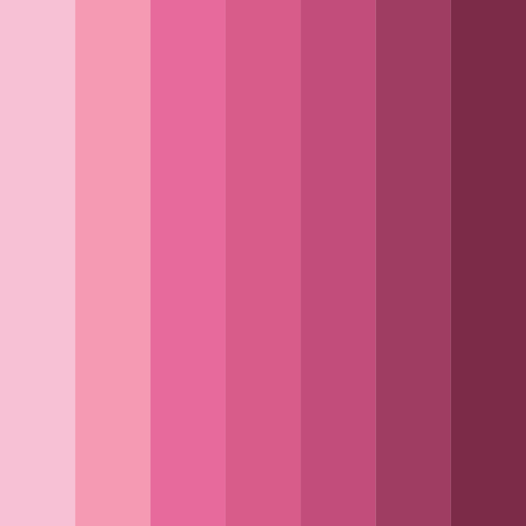 Download dark pink shades color palette PNG image (square)