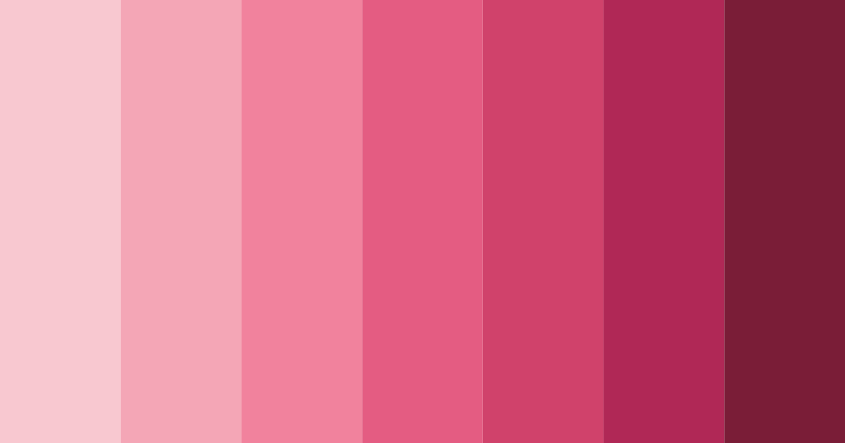 Download dark pink shades color palette PNG image (landscape)
