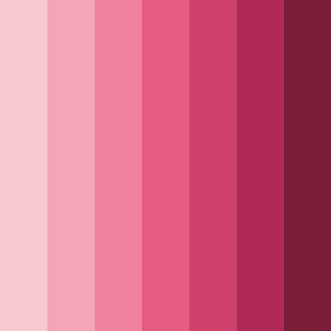 Download dark pink shades color palette PNG image (square)