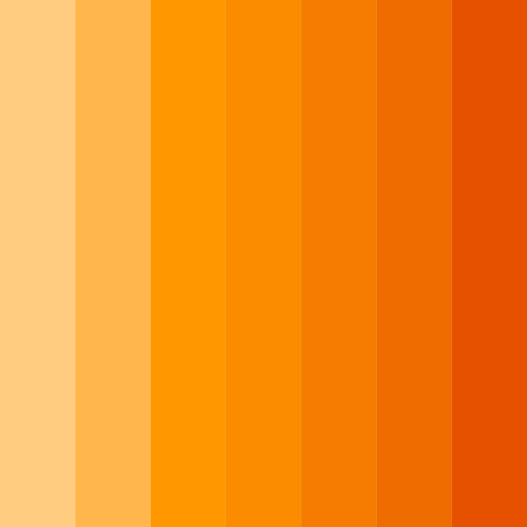 Download amber inferno color palette PNG image (square)