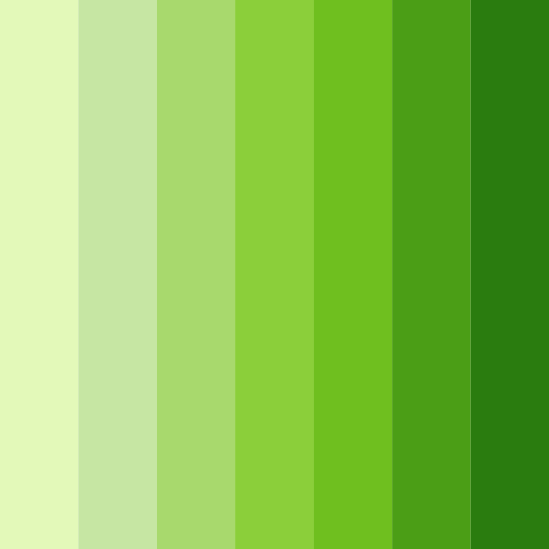 Download dark lime shades color palette PNG image (square)