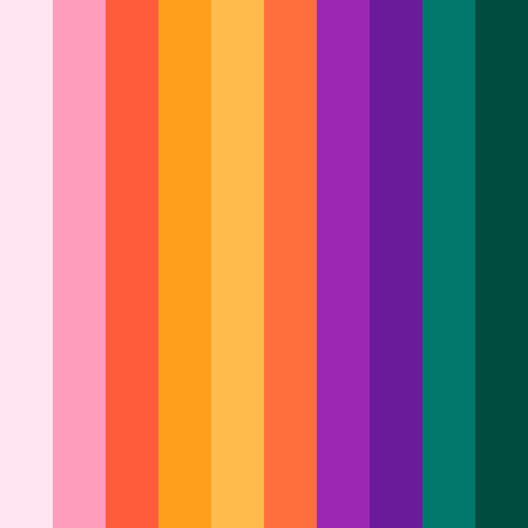 Download vibrant fuchsia color palette PNG image (square)