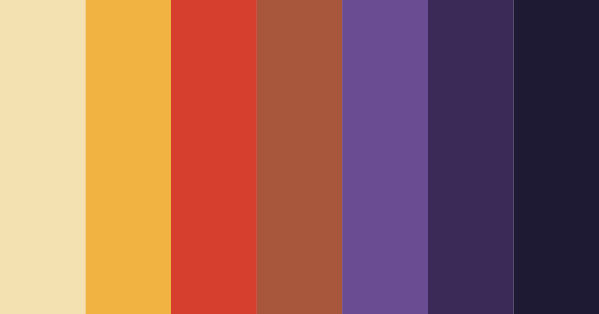 Download sunset whispers color palette PNG image (landscape)
