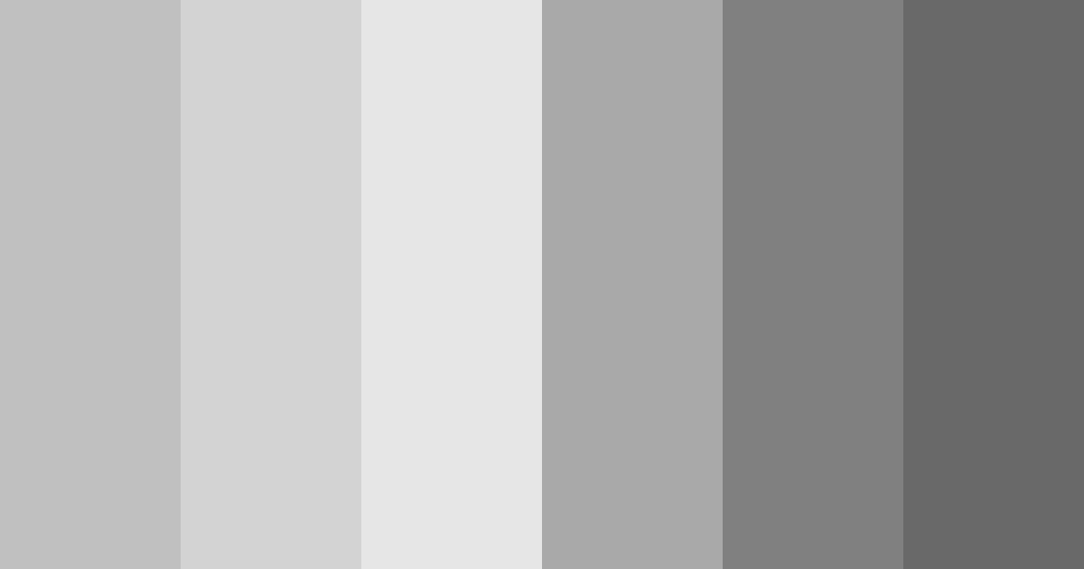 Download silver shades color palette PNG image (landscape)