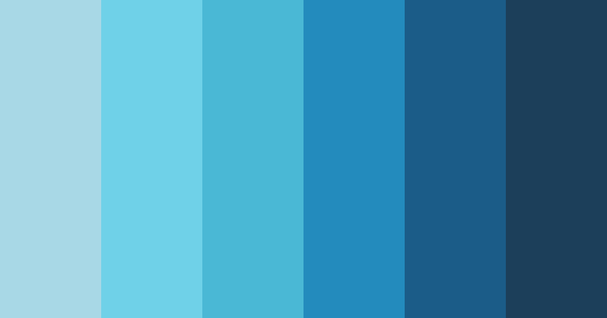 Download blue beach color palette PNG image (landscape)