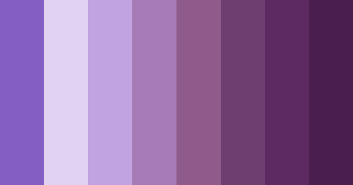 Download mystic amethyst dreams color palette PNG image (landscape)