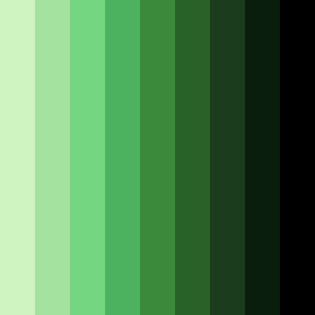 Download venomous verdancy color palette PNG image (square)