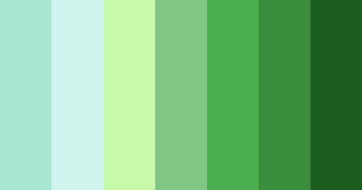 Download emerald oasis color palette PNG image (landscape)