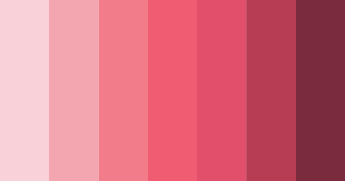 Download pastel pink shades color palette PNG image (landscape)