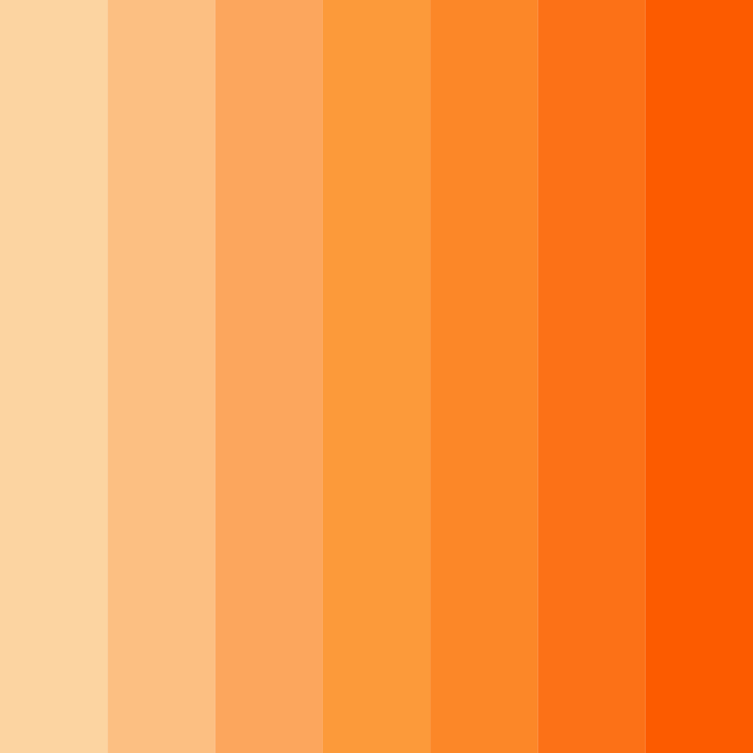 Download pastel orange delight color palette PNG image (square)