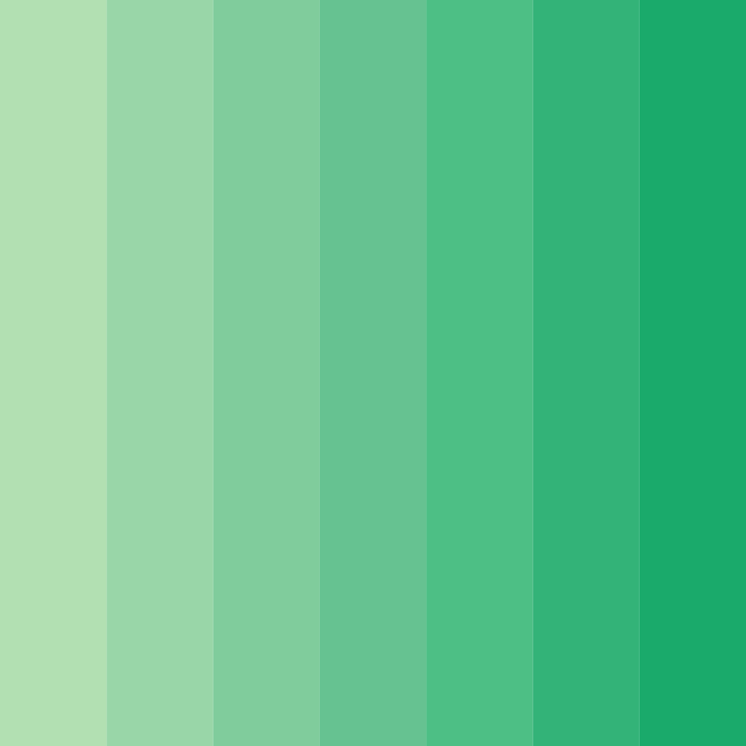Download pastel green serenity color palette PNG image (square)