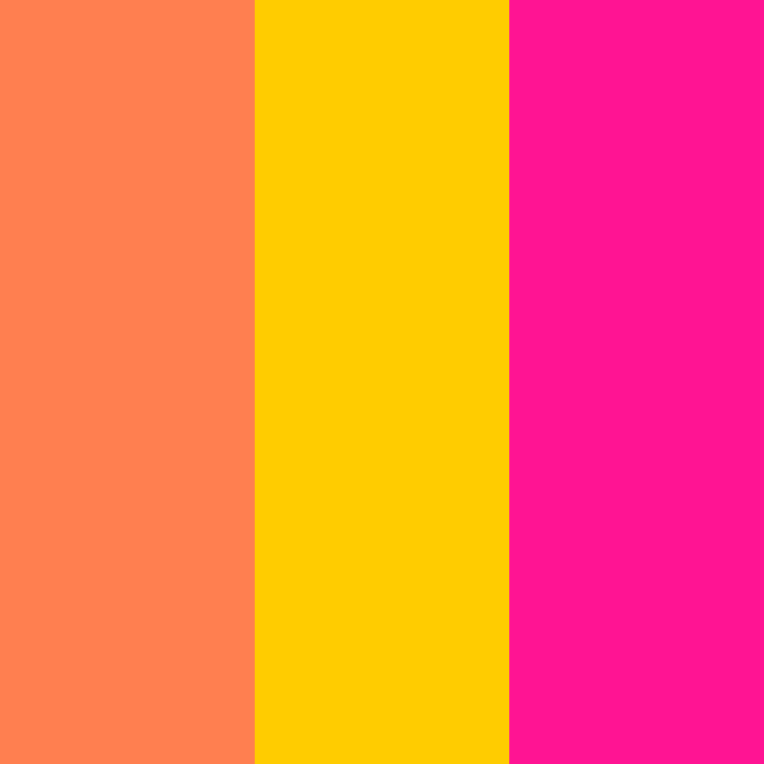 Download tropical sunset bliss color palette PNG image (square)