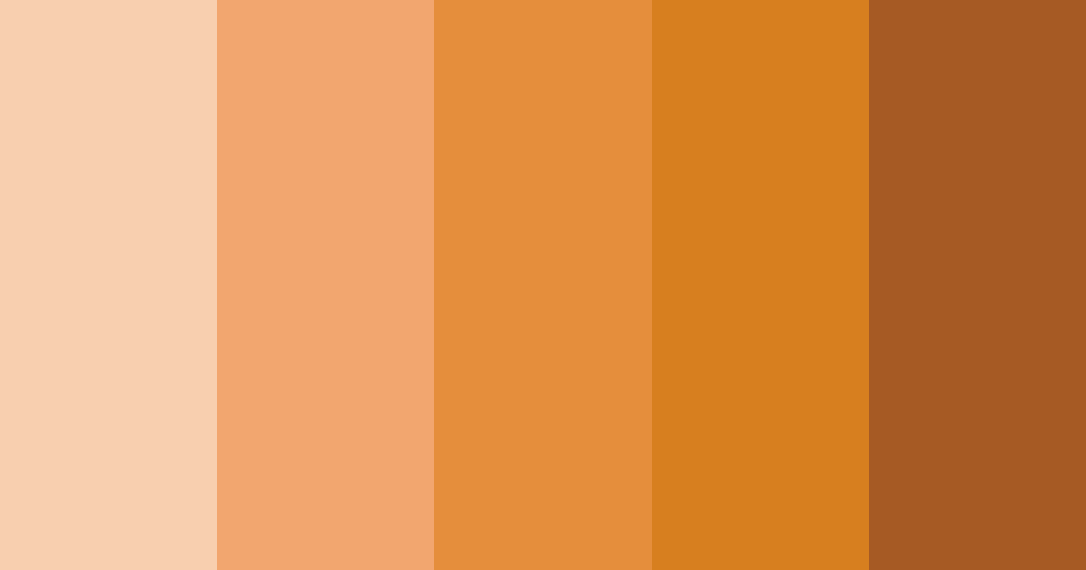 Download apricot shades color palette PNG image (landscape)