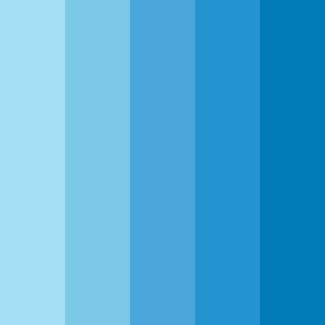 Download aqua serenity color palette PNG image (square)