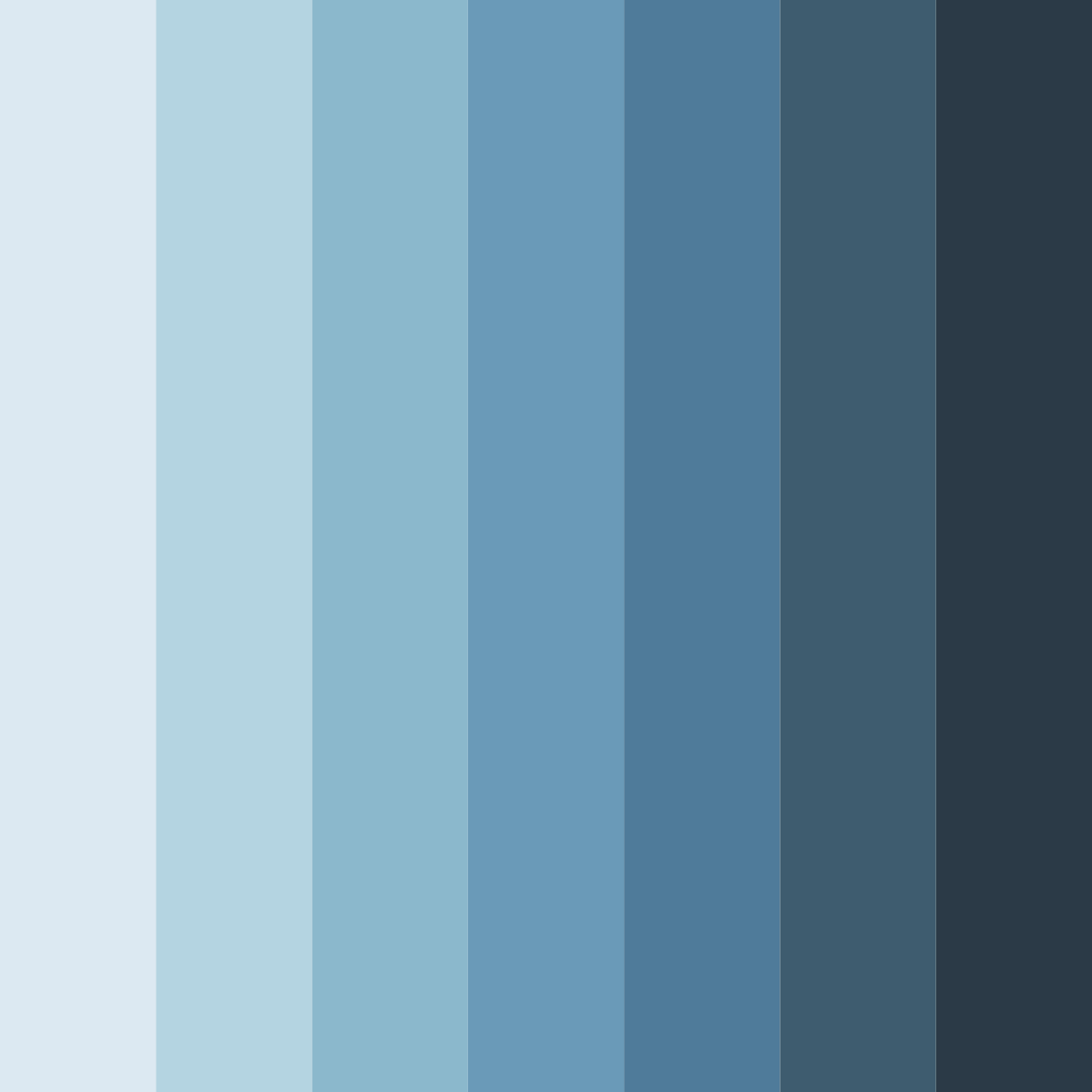 Download blue collage color palette PNG image (square)