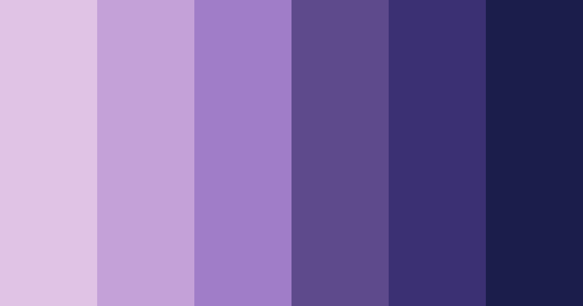 Download shades of lilac and blue color palette PNG image (landscape)