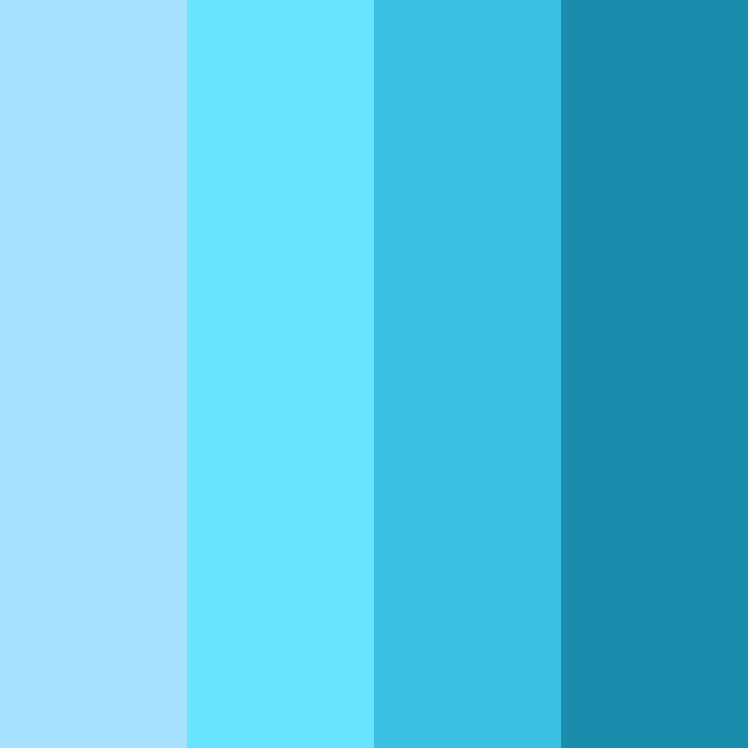 Download neon aqua dream color palette PNG image (square)