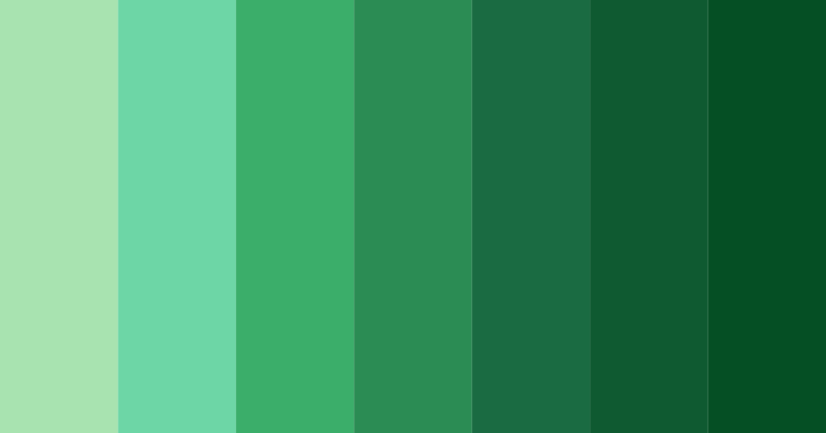 Download verdant harmony color palette PNG image (landscape)