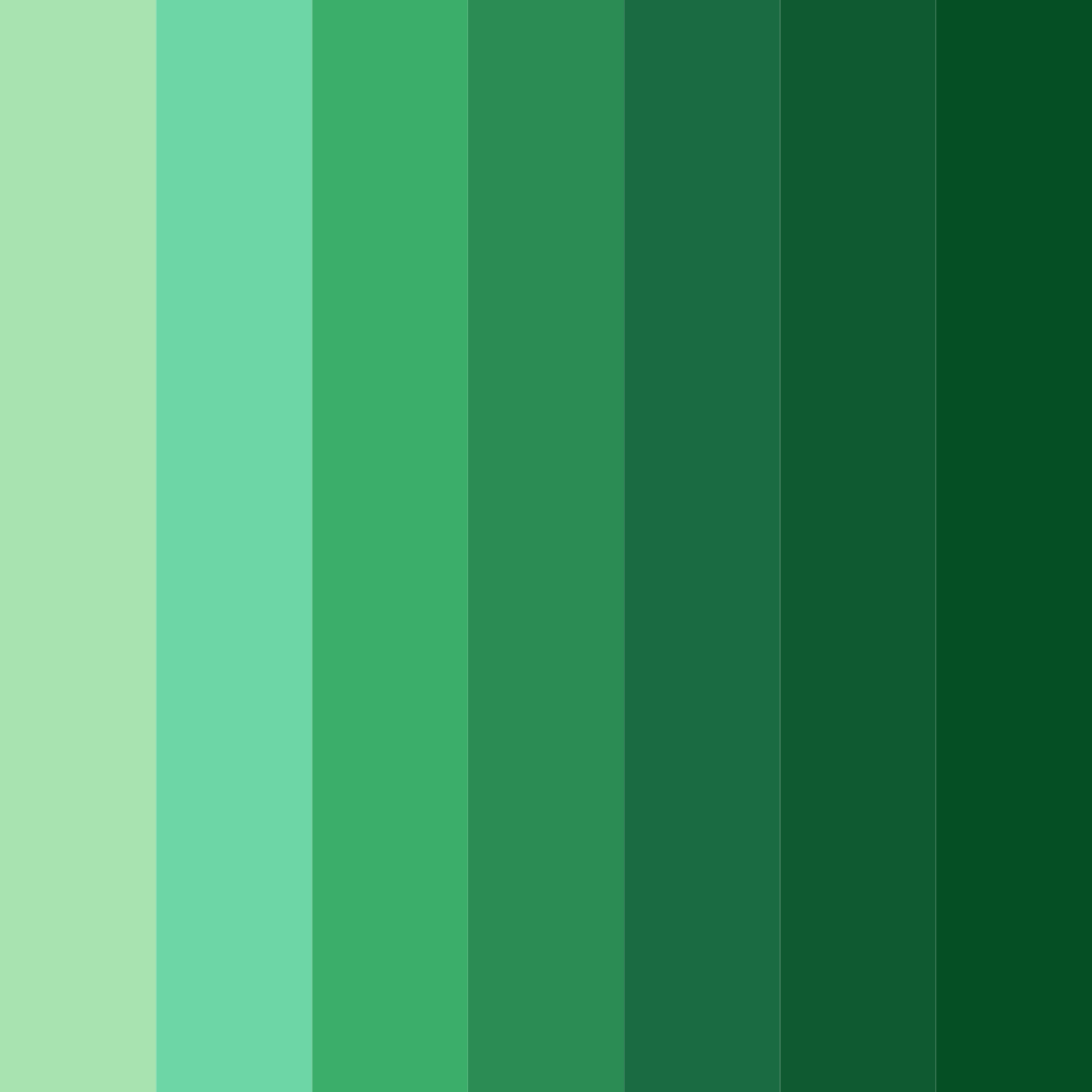 Download verdant harmony color palette PNG image (square)