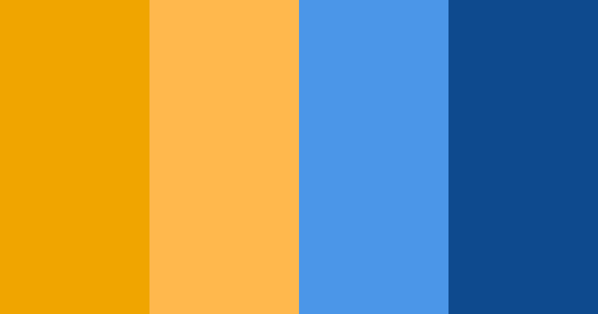 Download blue and orange harmony color palette PNG image (landscape)