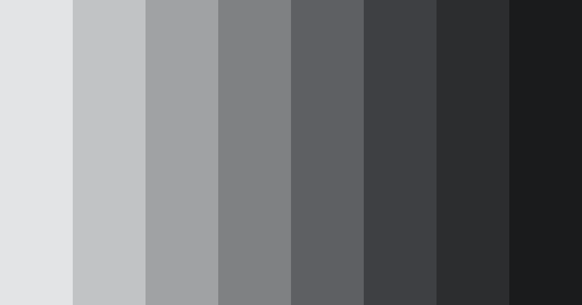 Download gray shades color palette PNG image (landscape)