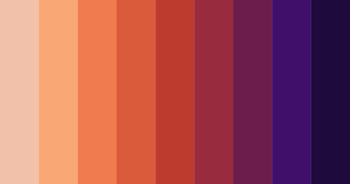 Download sundown serenade color palette PNG image (landscape)
