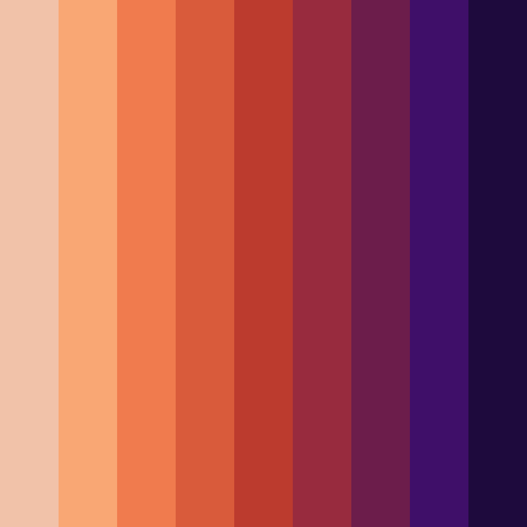 Download sundown serenade color palette PNG image (square)